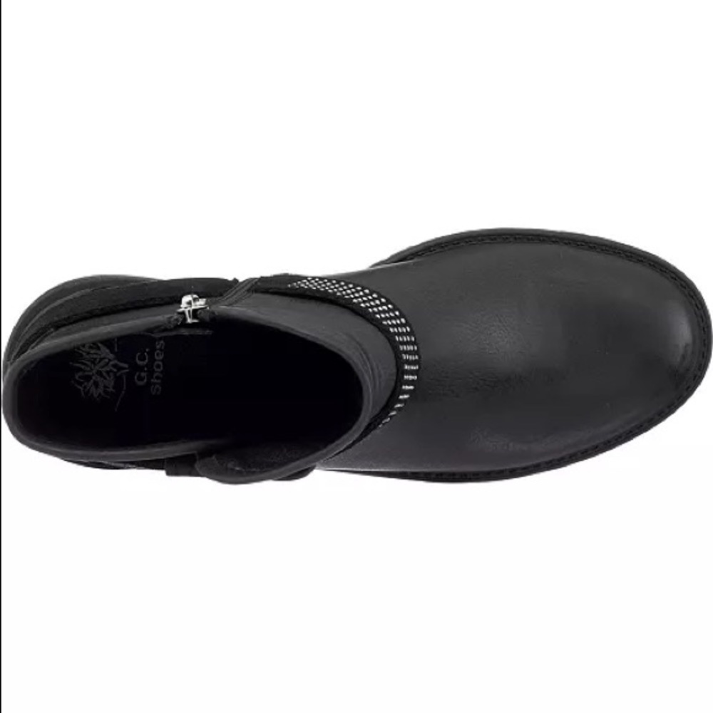GC Shoes Black Moto Ankle Bootie - Picture 3 of 5
